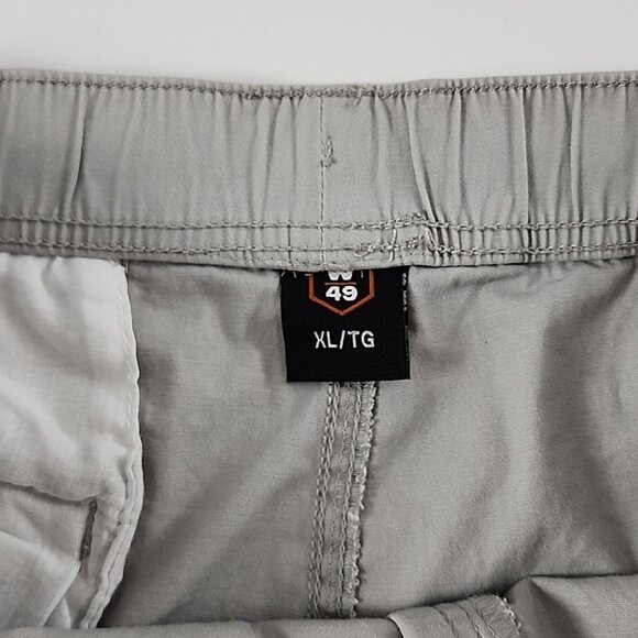 West 49 Men's Mid Length Above Knee Cotton Stretch Shorts Grey Tie Waist Size XL - Picture 7 of 14